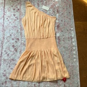 Ramy Brook Leila One Shoulder Dress in Sherbet Size Medium